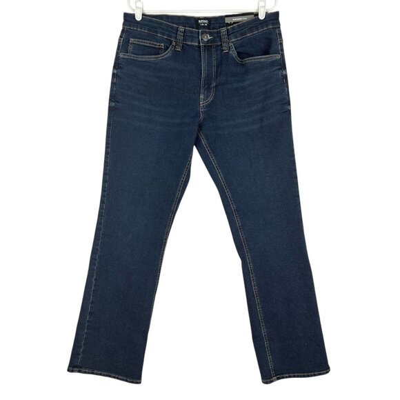 Buffalo David Bitton Men's Slim Boot King Jean 34x32 Dark Wash Stretch Denim NWT - Picture 1 of 15